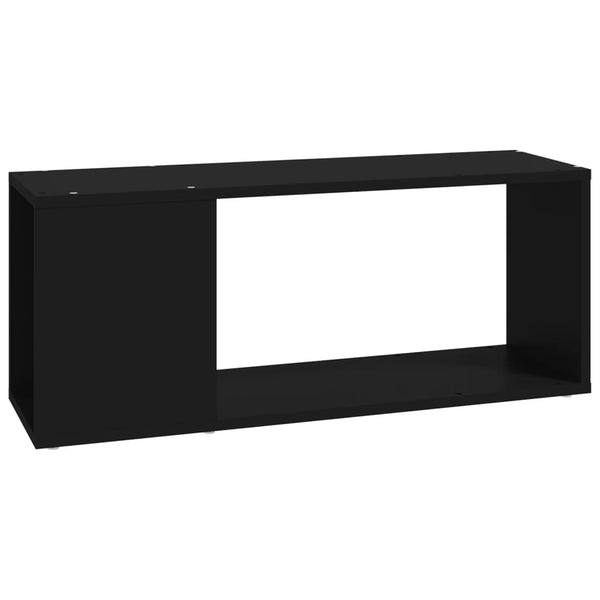 Schwarzer TV-Schrank Donald 80x24x32cm (Holz)