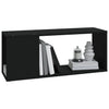 Schwarzer TV-Schrank Donald 80x24x32cm (Holz)