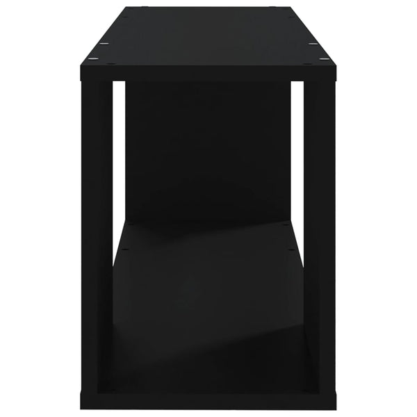 Schwarzer TV-Schrank Donald 80x24x32cm (Holz)