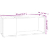 Schwarzer TV-Schrank Donald 80x24x32cm (Holz)