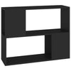 Schwarzes TV-Möbel Donald 80x24x63cm (Holz)