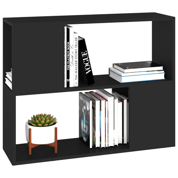 Schwarzes TV-Möbel Donald 80x24x63cm (Holz)