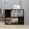 Schwarzes TV-Möbel Donald 80x24x63cm (Holz)