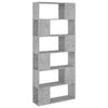 Betongraues Regal/Raumteiler Donald 80x24x186cm (Holz)