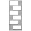 Betongraues Regal/Raumteiler Donald 80x24x186cm (Holz)