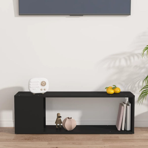 Schwarzer TV-Schrank Donald\ 100x24x32cm (Holz)