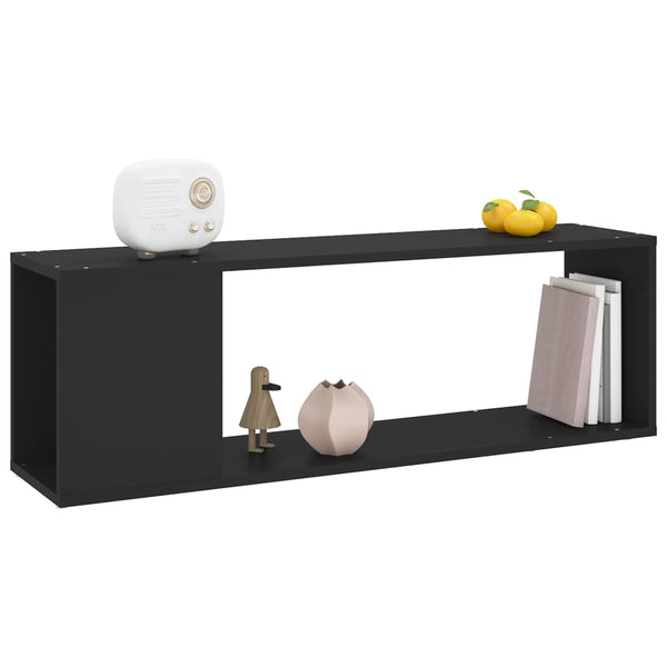 Schwarzer TV-Schrank Donald\ 100x24x32cm (Holz)