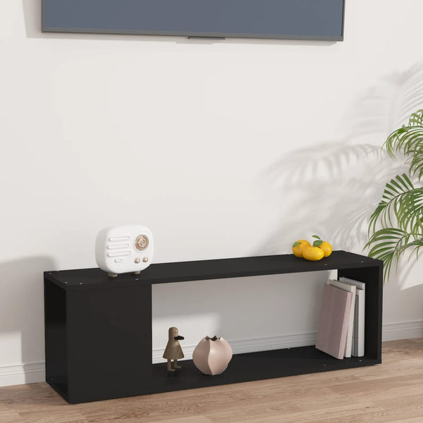 Schwarzer TV-Schrank Donald\ 100x24x32cm (Holz)