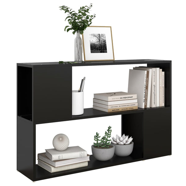 Schwarzes Bücherregal Donald\ 100x24x63cm (Holz)