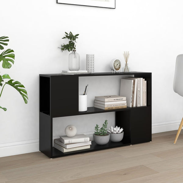 Schwarzes Bücherregal Donald\ 100x24x63cm (Holz)