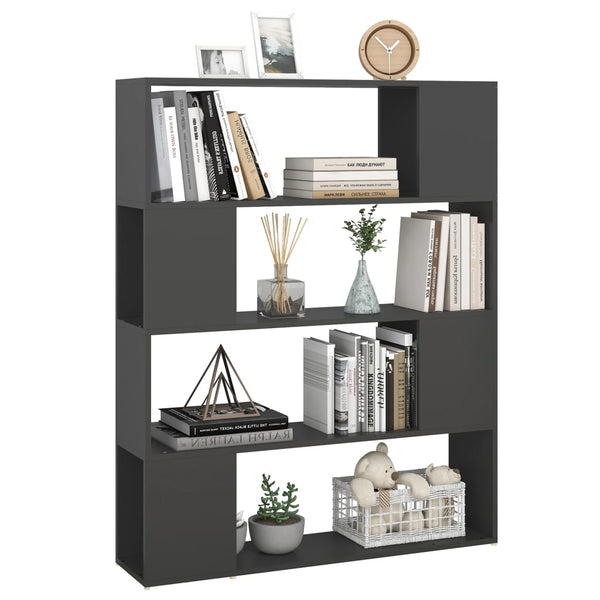 Donald grauer Raumteiler/Bücherregal 100x24x124cm