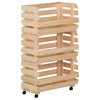 Vihanneskärry Nedrig 37x30x80cm (mänty)