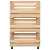 Vihanneskärry Nedrig 37x30x80cm (mänty)