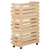 Vihanneskärry Nedrig 37x30x80cm (mänty)