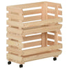 Vihanneskärry Nedrig 37x30x80cm (mänty)