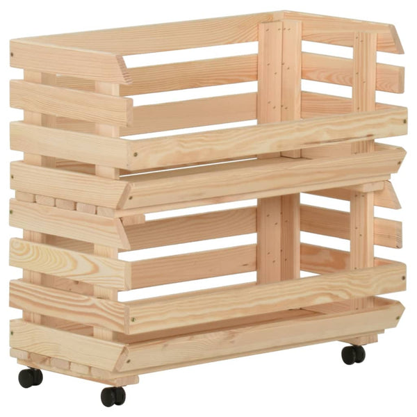 Vihanneskärry Nedrig 57x30x80cm (mänty)
