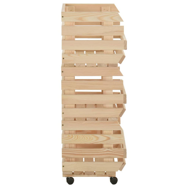 Vihanneskärry Nedrig 57x30x80cm (mänty)