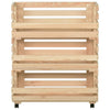 Vihanneskärry Nedrig 77x30x80cm (mänty)