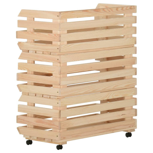 Vihanneskärry Nedrig 77x30x80cm (mänty)