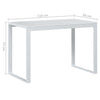 Weißer Computertisch Braia 110x60x73cm (Spanplatte)