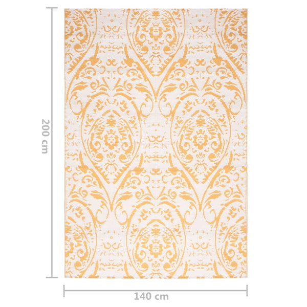 Gelber Outdoor-Teppich Marianovici 140x200cm (pp)