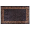 Waschbarer Ifte Teppich Schwarz und Gold 80x150cm (rutschfest)