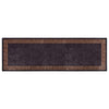 Schwarz-goldener Teppich waschbar Ifte 80x300cm (rutschfest)