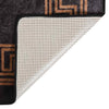 Schwarz-goldener Teppich waschbar Ifte 80x300cm (rutschfest)