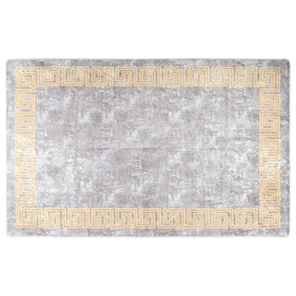 Grauer Teppich waschbar Ifte 80x150cm (rutschfest)