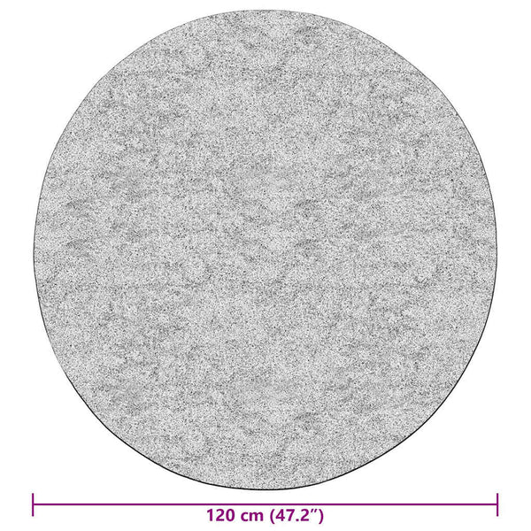 Beiger Teppich waschbar Ifte φ120cm (rutschfest)