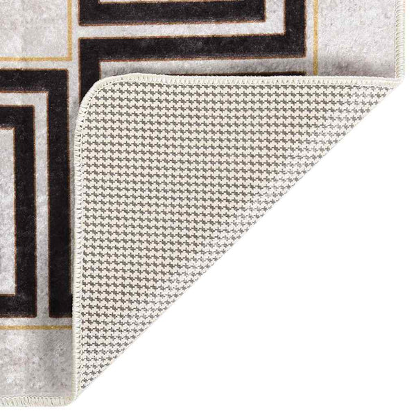 Heller beige Teppich, waschbar, Ifte 80x300cm (rutschfest)