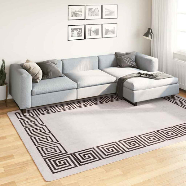 Heller beiger waschbarer Teppich Ifte 190x300cm (rutschfest)