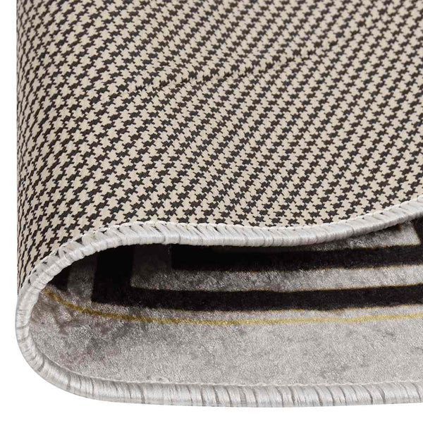 Heller beiger waschbarer Teppich Ifte φ120cm (rutschfest)