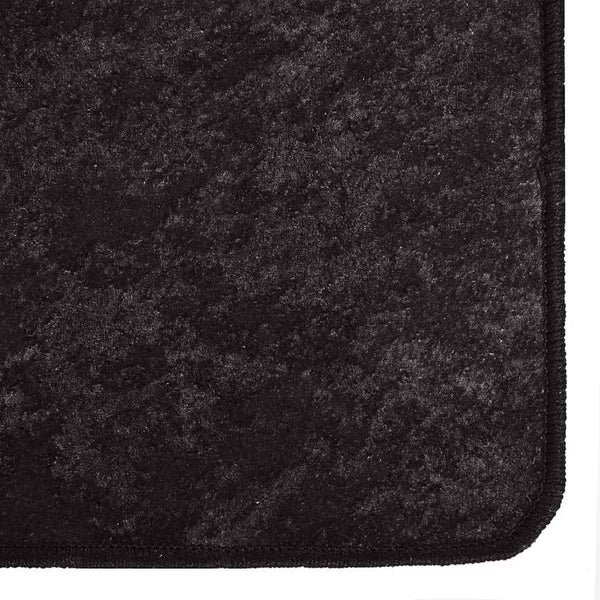Anthrazitfarbener waschbarer Teppich Ifte 120x180cm (rutschfest)
