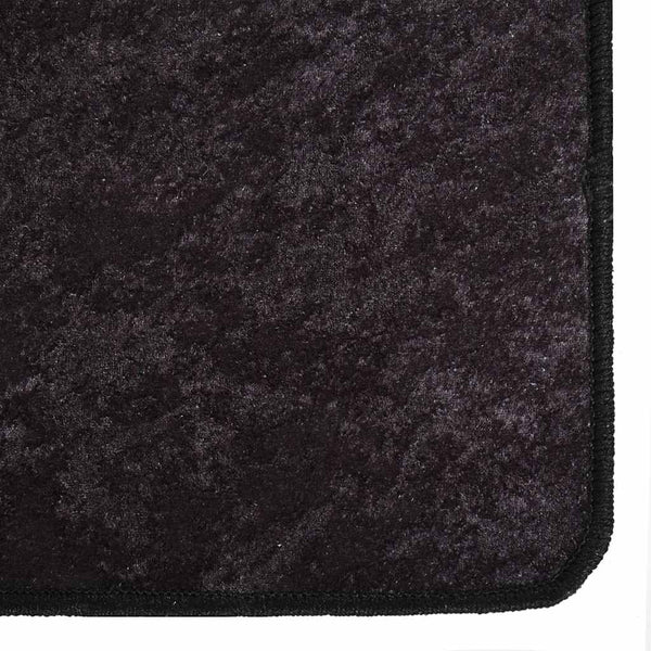 Anthrazit Teppich waschbar Ifte 160x230cm (rutschfest)