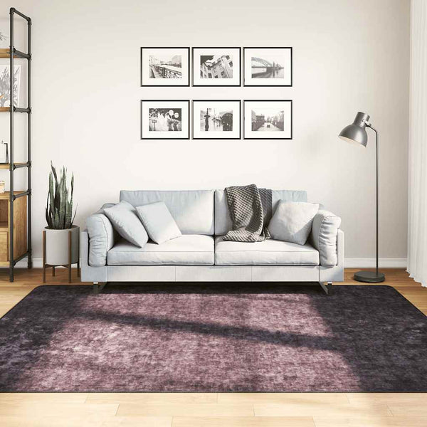 Anthrazit Teppich waschbar Ifte 160x230cm (rutschfest)