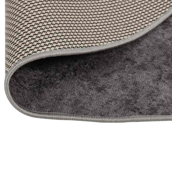 Ifte grauer waschbarer Teppich φ120cm (rutschfest)