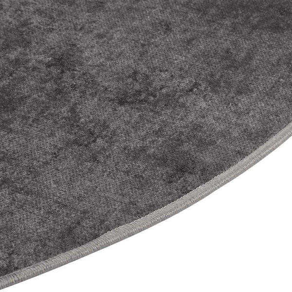 Ifte grauer waschbarer Teppich φ120cm (rutschfest)