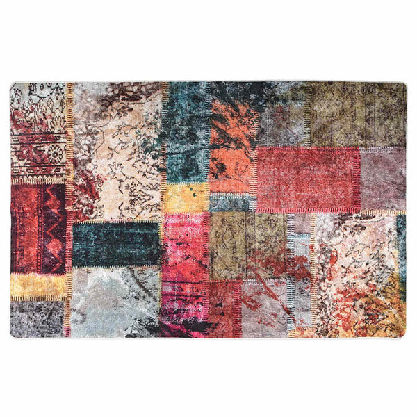 Mehrfarbiger Teppich waschbar Patchwork Ifte 80x150cm (rutschfest)