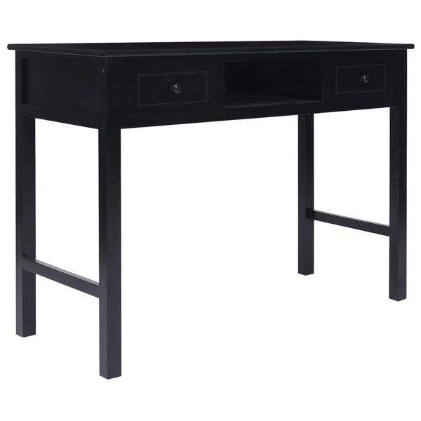 Schwarzer Schreibtisch Lichierca 108x45x76cm (Kaiserbaum)