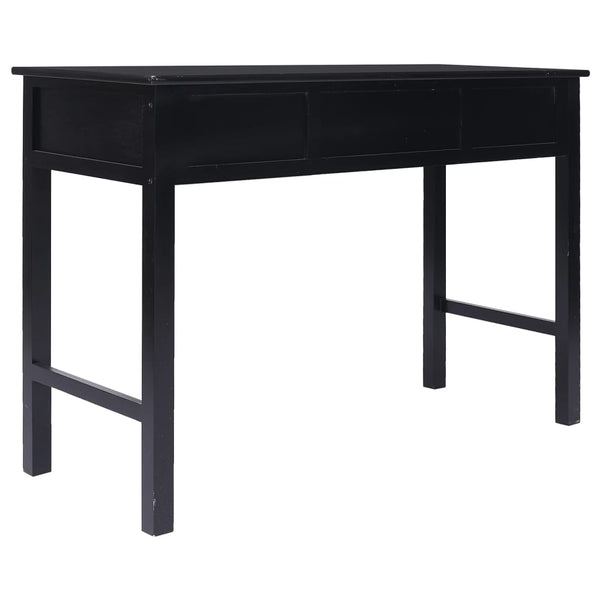 Schwarzer Schreibtisch Lichierca 108x45x76cm (Kaiserbaum)