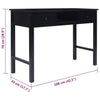 Schwarzer Schreibtisch Lichierca 108x45x76cm (Kaiserbaum)