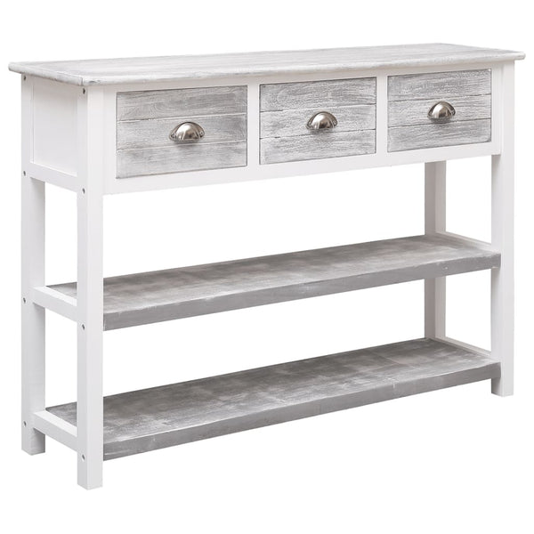 Antikgraues Sideboard Nicefora 108x30x76cm (Kaiserbaum)