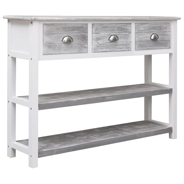 Antikgraues Sideboard Nicefora 108x30x76cm (Kaiserbaum)
