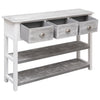 Antikgraues Sideboard Nicefora 108x30x76cm (Kaiserbaum)