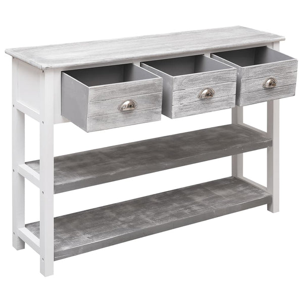 Antikgraues Sideboard Nicefora 108x30x76cm (Kaiserbaum)