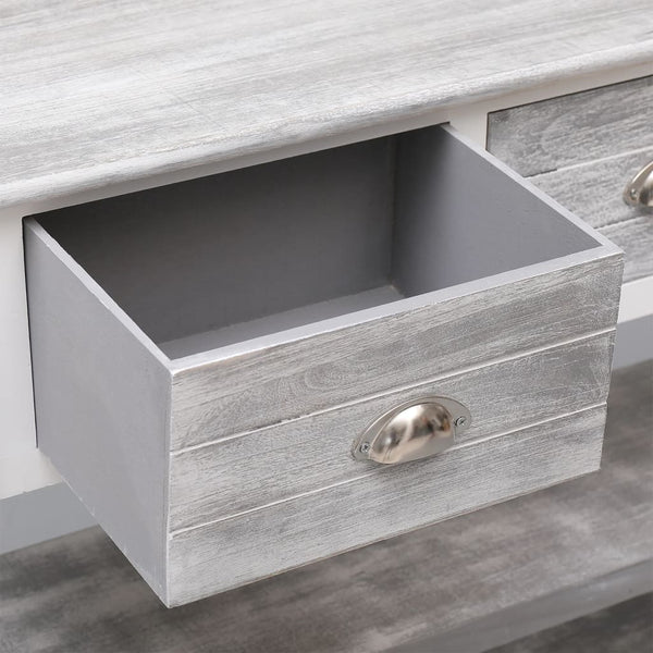 Antikgraues Sideboard Nicefora 108x30x76cm (Kaiserbaum)