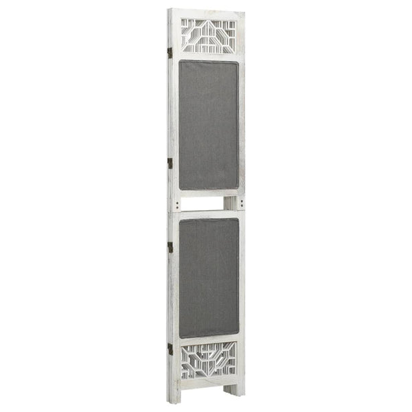 Grauer Raumteiler Tena 105x165cm (3-teiliger Stoff)
