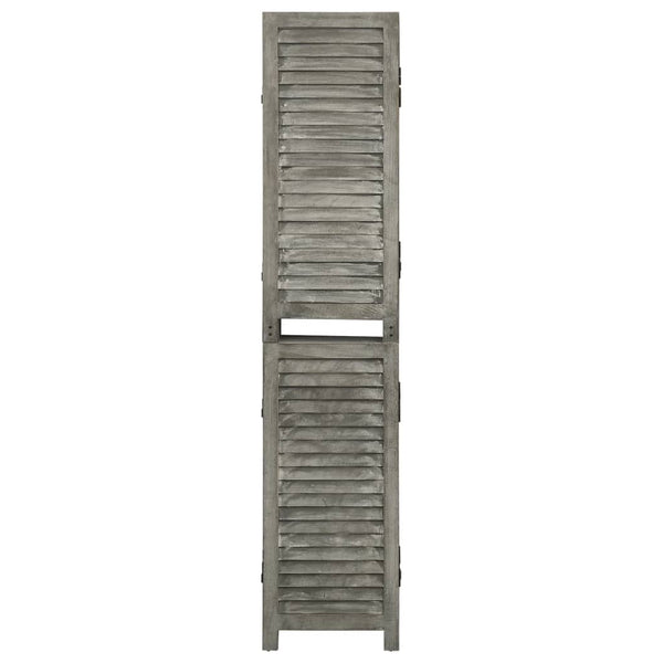 Grauer Raumteiler Boglar 179x166cm (5-teilig, Holz)