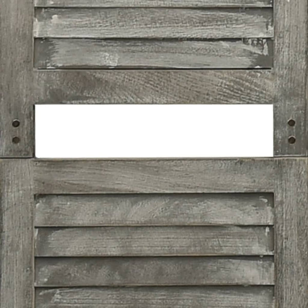 Grauer Raumteiler Boglar 179x166cm (5-teilig, Holz)